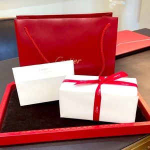 Authentic CARTIER FRAMES BROWN BUFFALO HORN in box w/horn cream NEVER USED